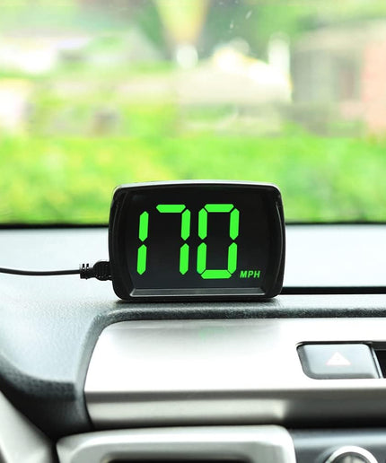 New Speedometer HUD GPS Digital Speed Meter MPH Speed Head Up Display for Cars Trucks, USB Cable Plug & Play