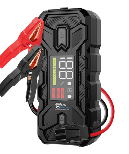 Car Battery Jump Starter 3000A Peak Jump Box (8.0L Gas/8L Diesel) Portable Car Jump Starter Battery Pack, 12V Car Battery Jumper Starter with Safety Jumper Cables, Fast Charge, Lights, Compact